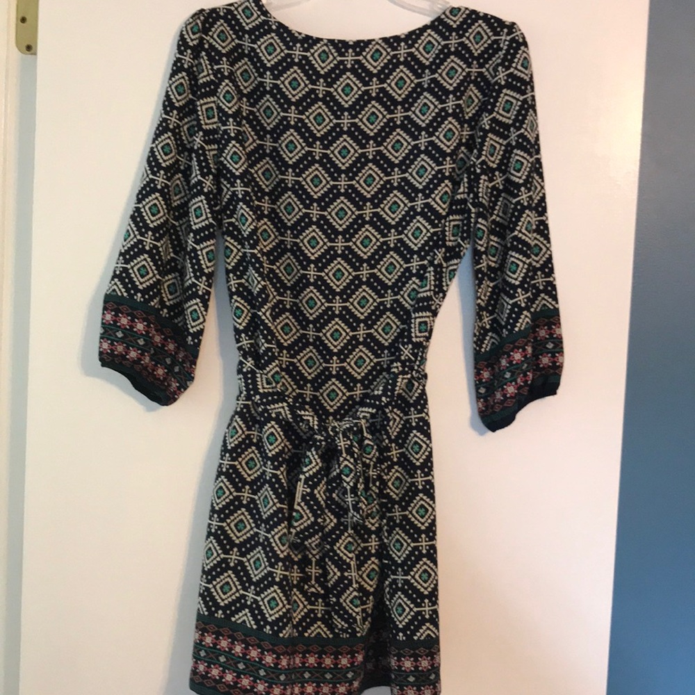 Multi-Colored Geometric Dress - Picture 4 of 5